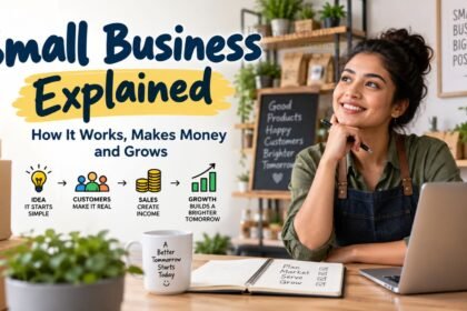 Small business owner working on business growth, customers, sales and financial planning.
